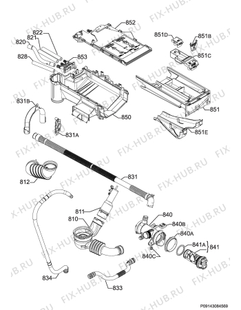 Взрыв-схема стиральной машины Kenmore 417-41912F - Схема узла Hydraulic System 272